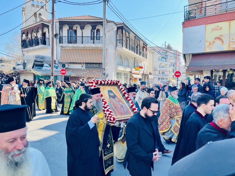 Η ΣΥΝΑΞΗ ΤΟΥ ΟΣΙΟΥ ΓΕΩΡΓΙΟΥ ΤΟΥ ΝΕΟΥ ΟΜΟΛΟΓΗΤΟΥ (ΚΑΡΣΛΙΔΗ) ΚΑΙ Η ΕΟΡΤΗ ΤΟΥ ΕΥΑΓΓΕΛΙΣΜΟΥ ΤΗΣ ΘΕΟΤΟΚΟΥ ΣΤΗΝ ΙΕΡΑ ΜΗΤΡΟΠΟΛΗ ΔΡΑΜΑΣ  